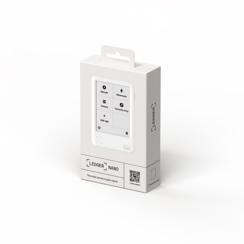 Ledger Nano Gen 5 Hardware Wallet incl. Ledger Recovery Key - Glacier White