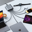 Зарядно Satechi, 6 порта, 200W, USB-C, сив