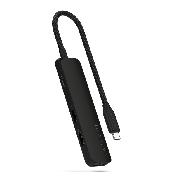 Satechi 4-in-1 USB-C Slim Multiport Adapter 4K - Black