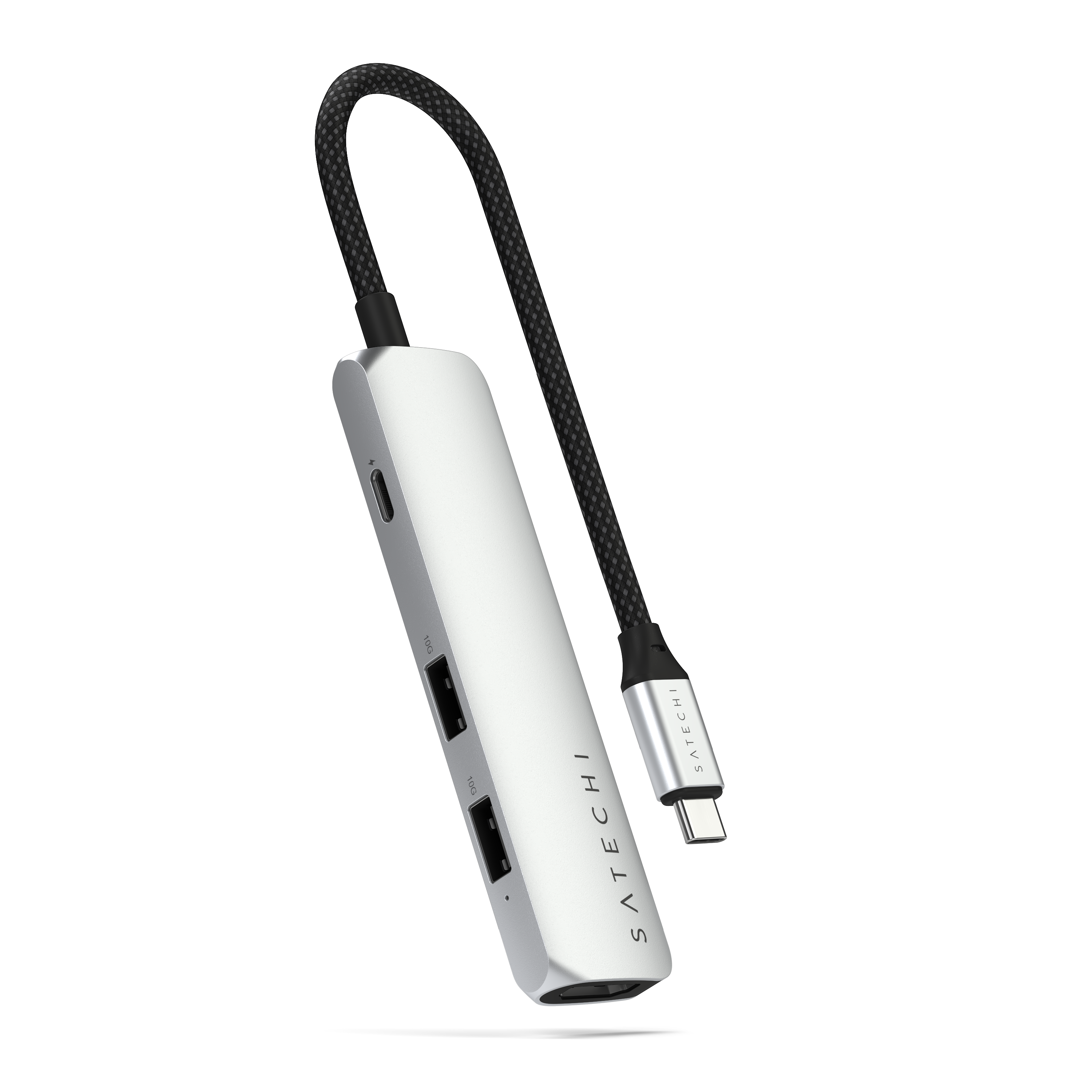 Satechi 4-in-1 USB-C Slim Multiport Adapter 4K - Silver