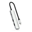 Satechi 4-in-1 USB-C Slim Multiport Adapter 4K - Silver