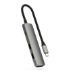Satechi 4-in-1 USB-C Slim Multiport Adapter 4K - Space Grey