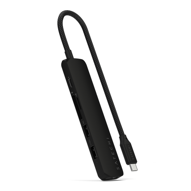 Satechi 6-in-1 USB-C Slim Multiport Adapter - Black