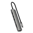Satechi 7-in-1 USB-C Slim Multiport Adapter with Ethernet - Space Grey