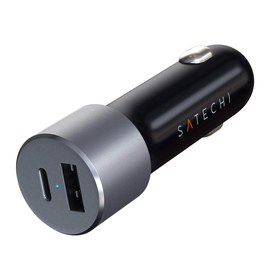 Автомобилно зарядно Satechi, 72W, сив