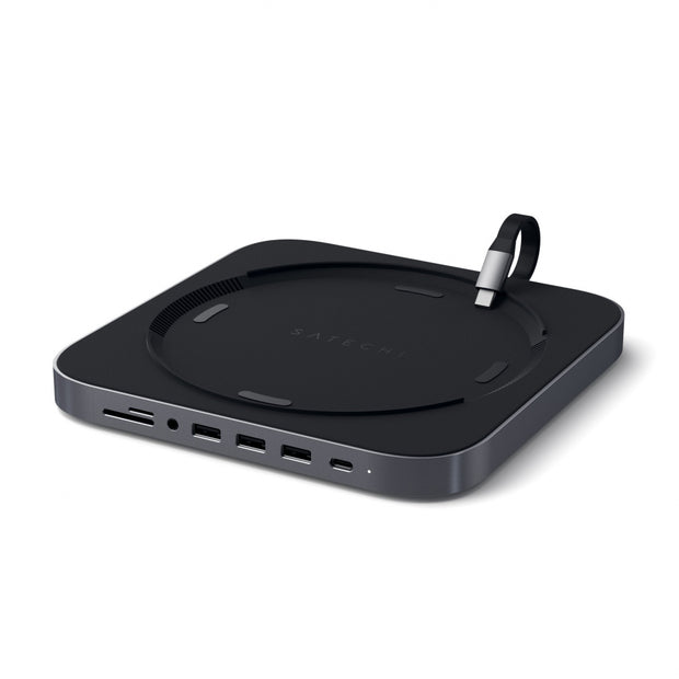Satechi Aluminium Type-C Stand and Hub за Mac mini - Space Grey