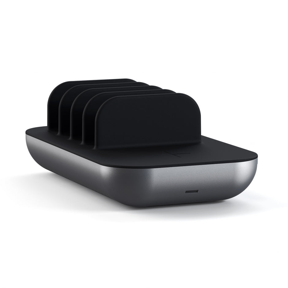 Зареждаща станция Satechi - Dock 5, USB-C + USB-A, сив