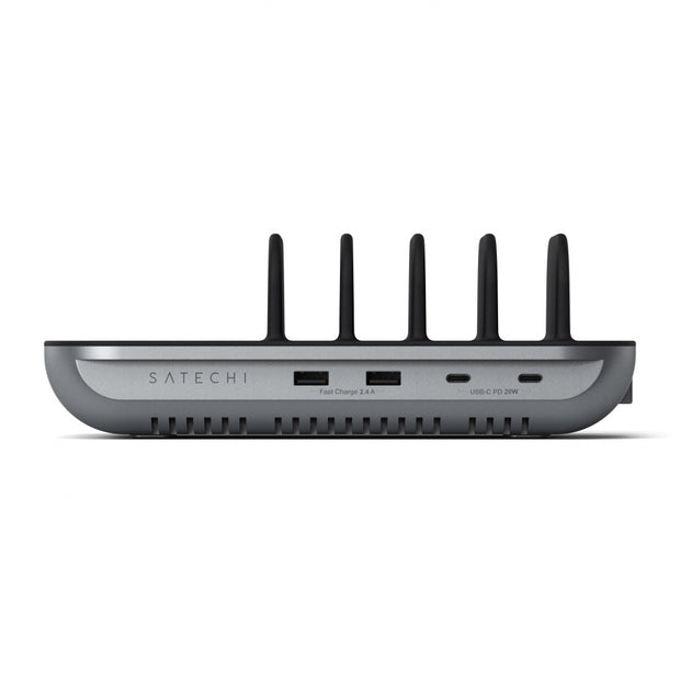 Зареждаща станция Satechi - Dock 5, USB-C + USB-A, сив