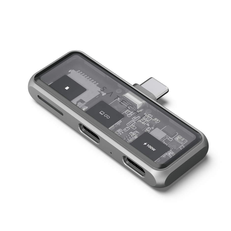 Satechi Mobile XR Hub with dual USB-C and microSD - Space Gray