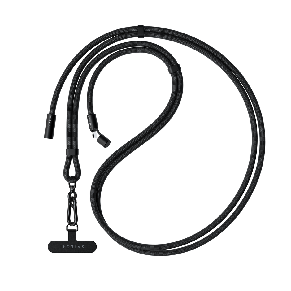 Кабел Satechi - OntheGo Crossbody Lanyard, черен