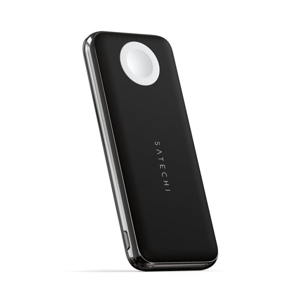 Satechi Quatro Wireless Power Bank Qi Wireless 5W; AW 2.5W; USB-C PD 18W; USB-A 12W - Space Grey