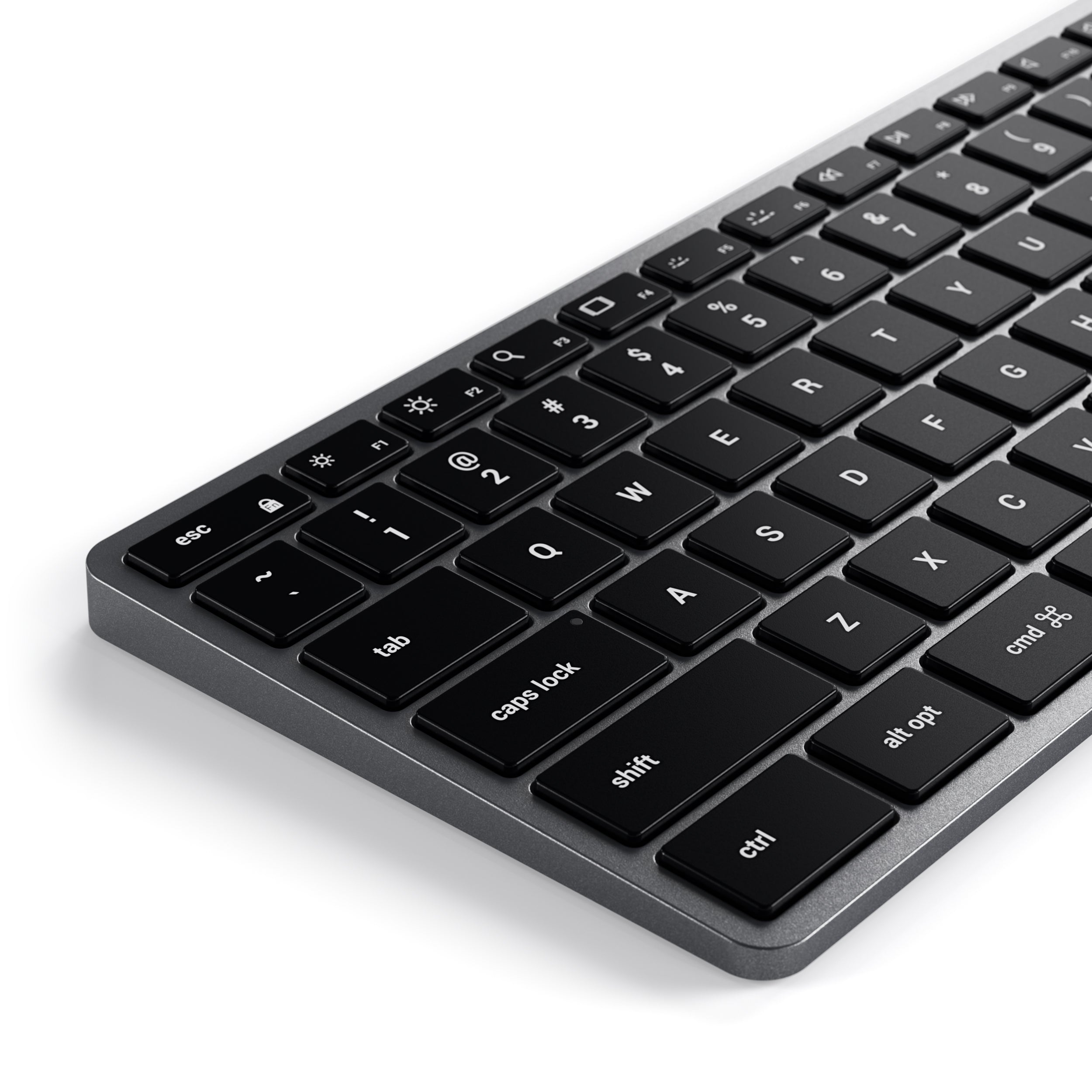 Клавиатура Satechi Slim W3 USB-C с подсветка - Сив - US
