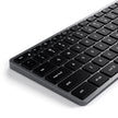 Клавиатура Satechi Slim W3 USB-C с подсветка - Сив - US