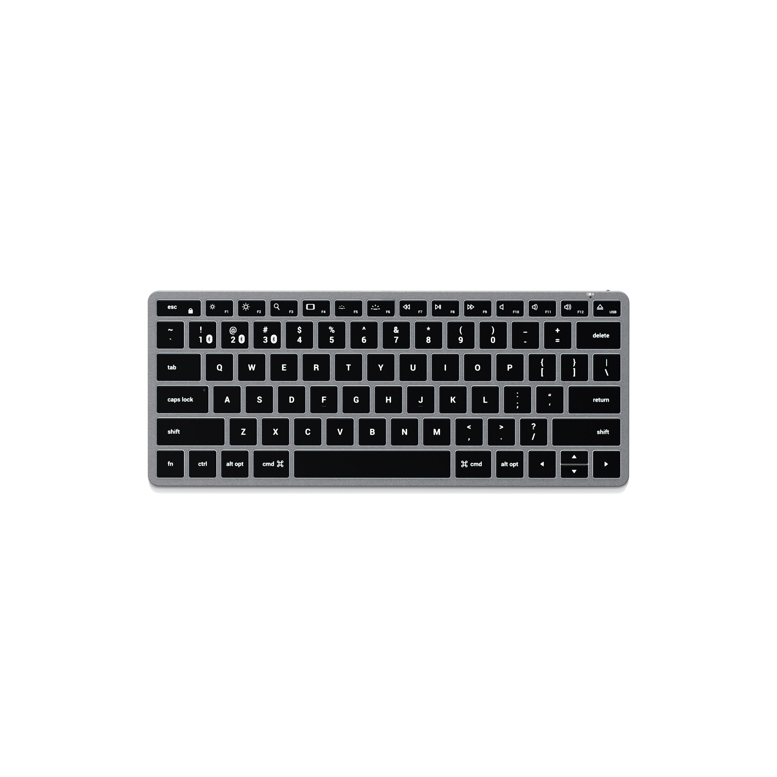 Клавиатура Satechi Slim X1 Bluetooth с подсветка - Сив - CZ