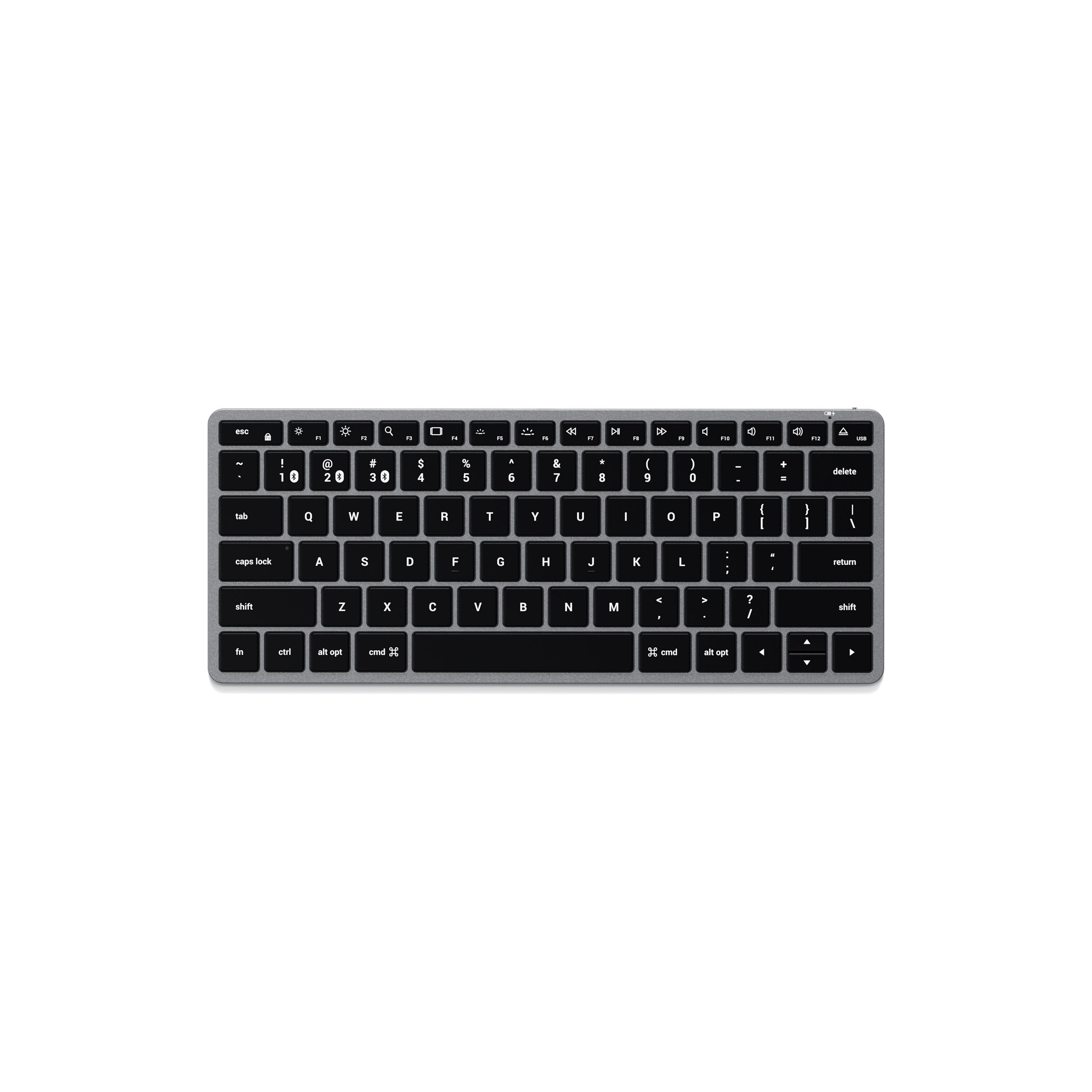 Клавиатура Satechi Slim X1 Bluetooth с подсветка - Сив - CZ
