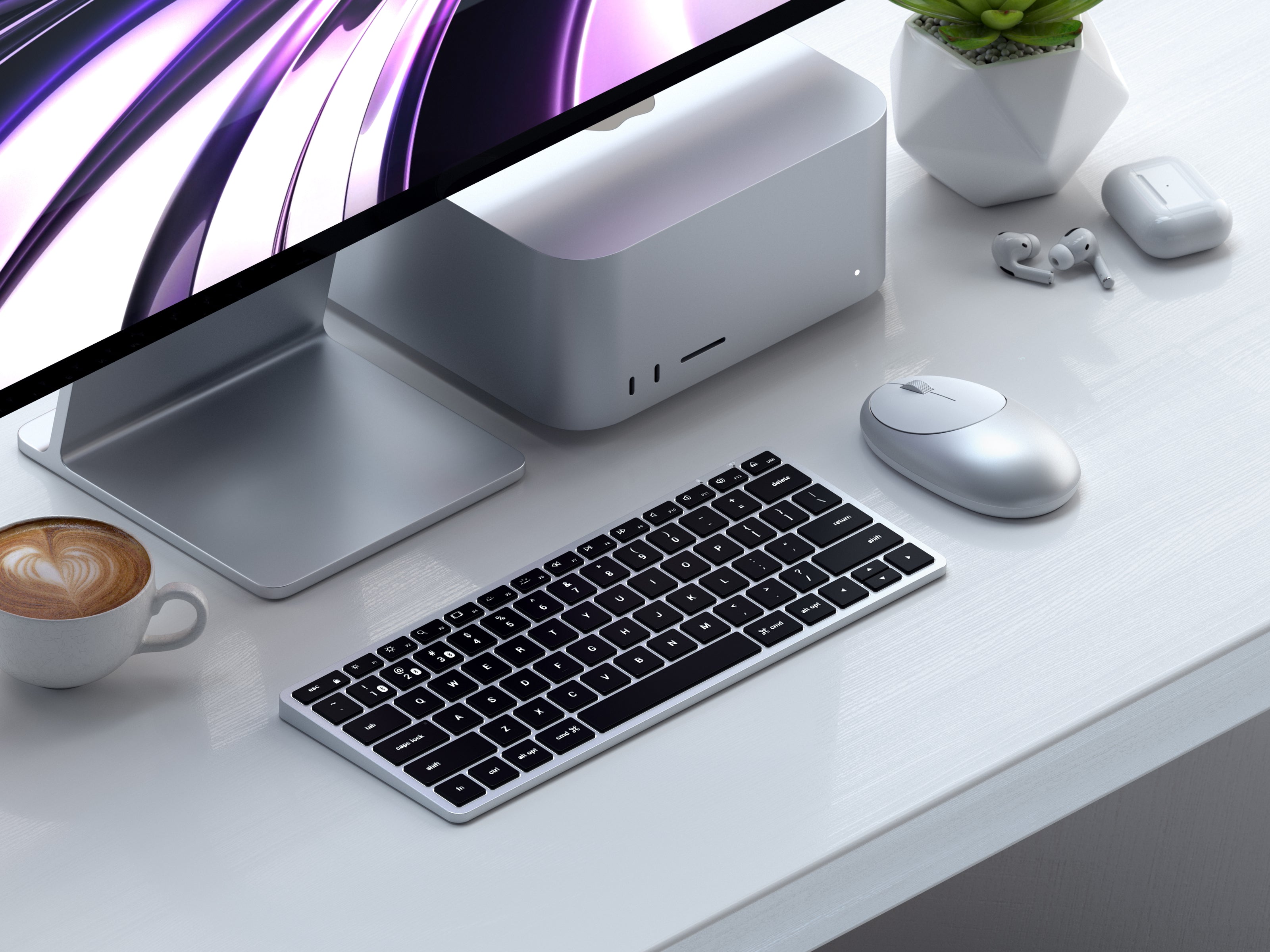 Клавиатура Satechi Slim X1 Bluetooth - Сребрист - US