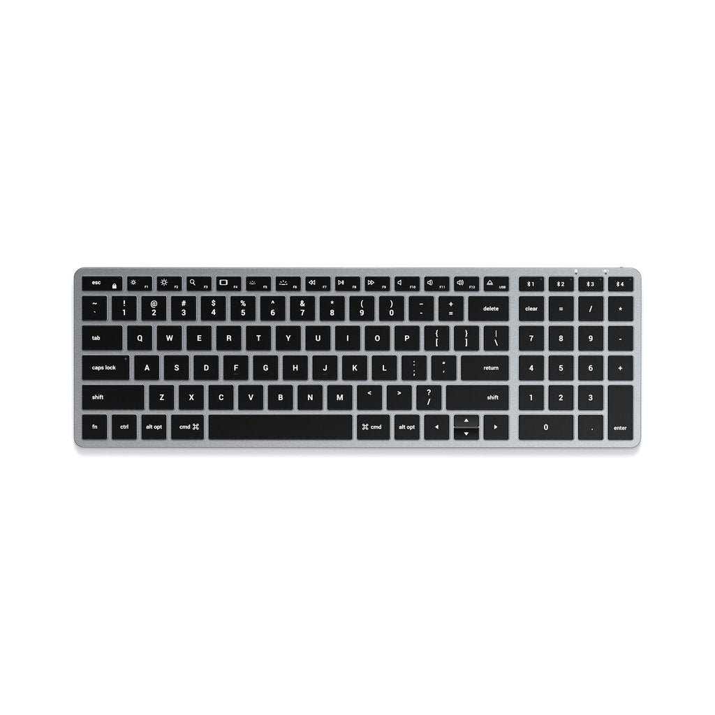 Клавиатура Satechi Slim X2 Bluetooth с цифров блок - Сив - US