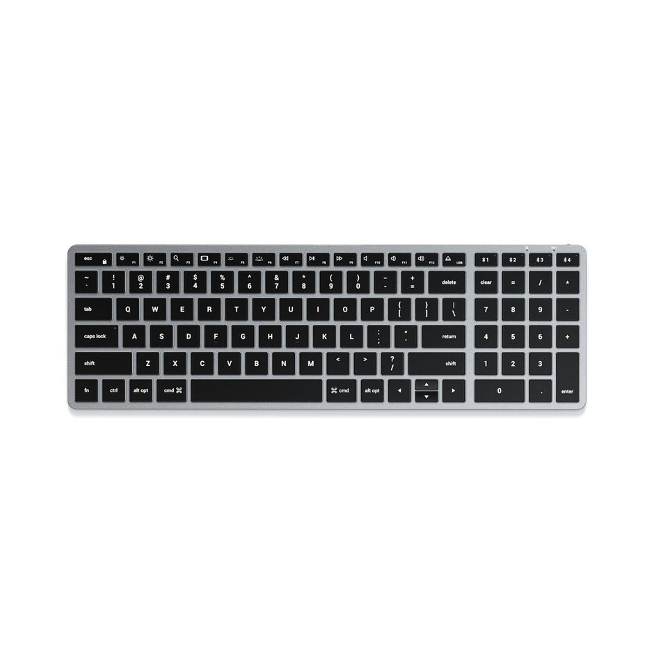 Клавиатура Satechi Slim X2 Bluetooth с цифров блок - Сив - US