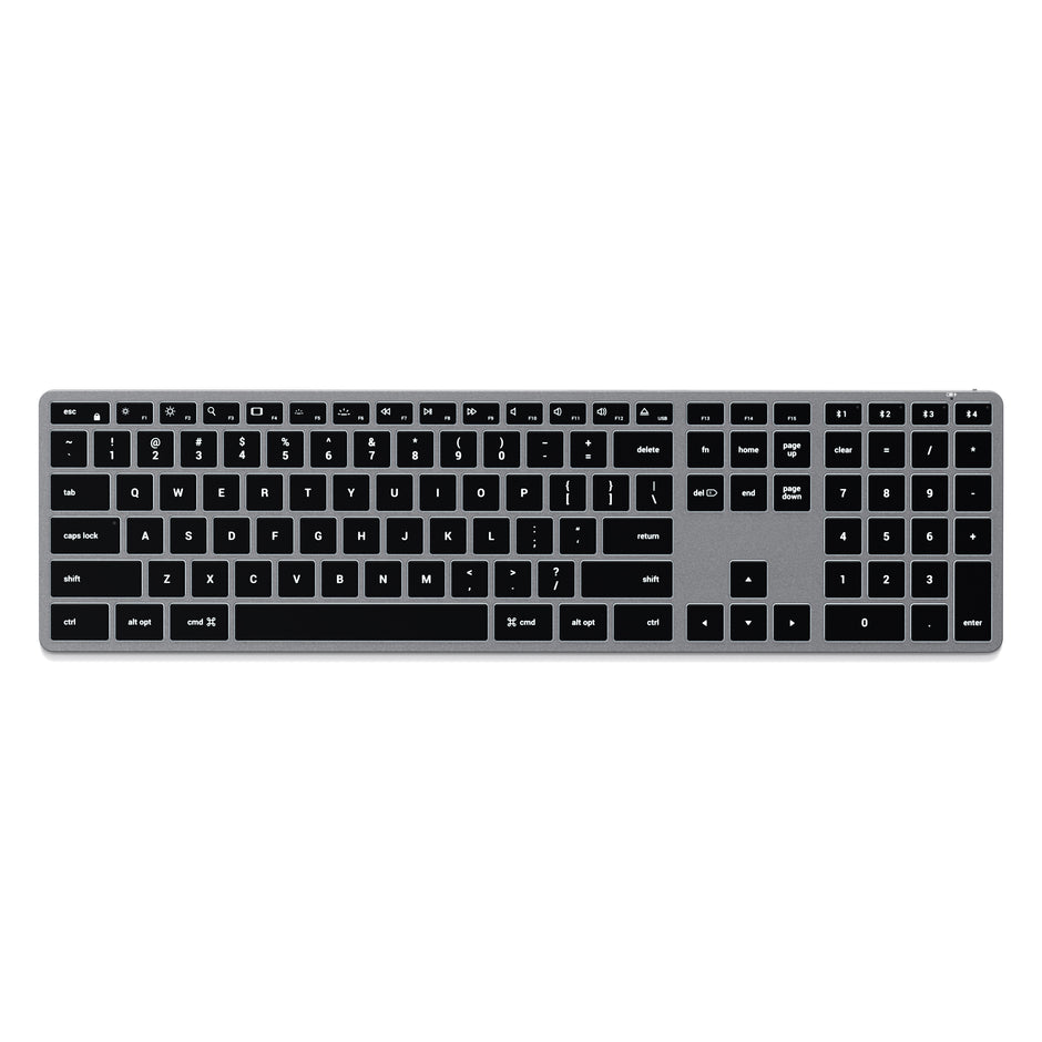 Клавиатура Satechi Slim X3 Bluetooth с подсветка - Сив - HU