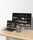 Кабел Satechi - Thunderbolt 4 (USB-C), плетен, 1 м, черен