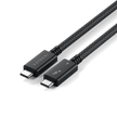 Кабел Satechi - Thunderbolt 4 (USB-C), плетен, 1 м, черен