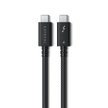 Кабел Satechi - Thunderbolt 4 (USB-C), плетен, 1 м, черен