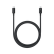 Кабел Satechi - Thunderbolt 4 (USB-C), плетен, 1 м, черен