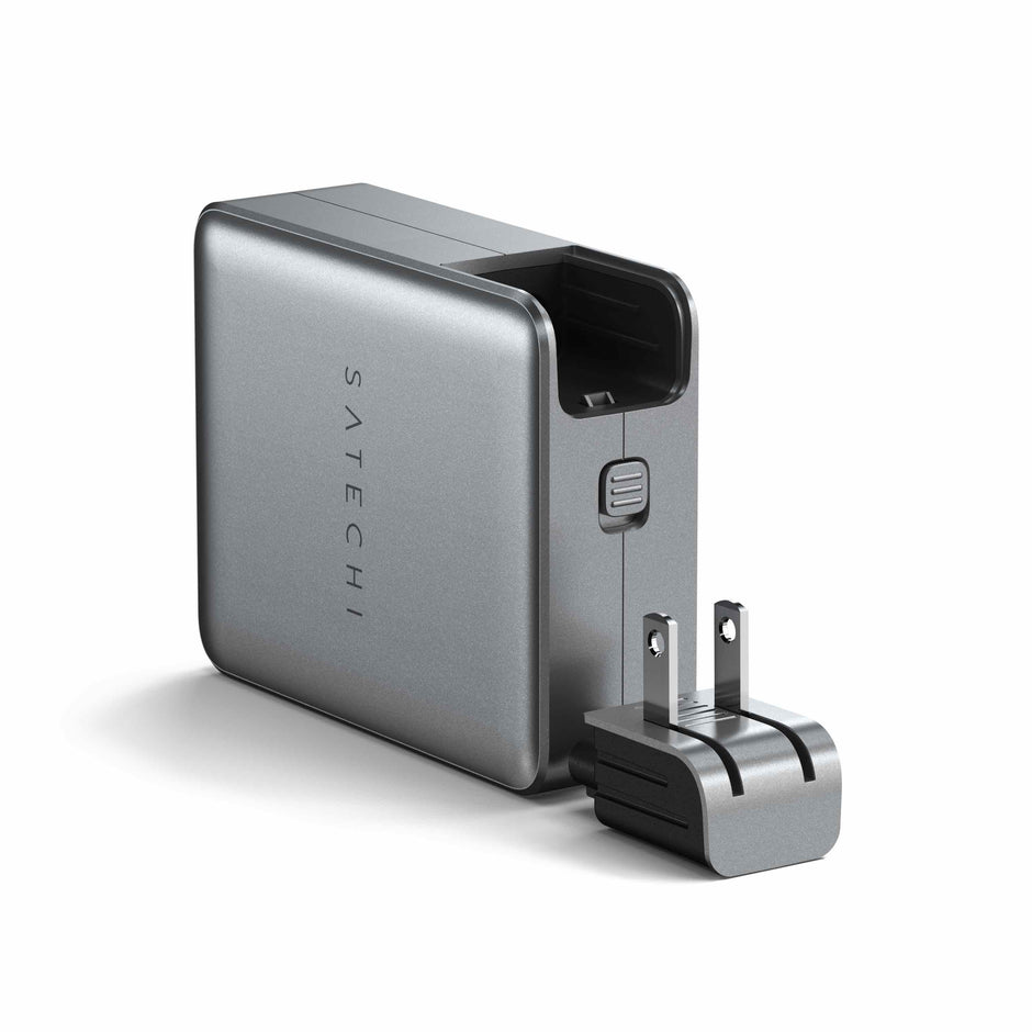 Travel зарядно Satechi, 4 порта, 145W, USB-C, сив