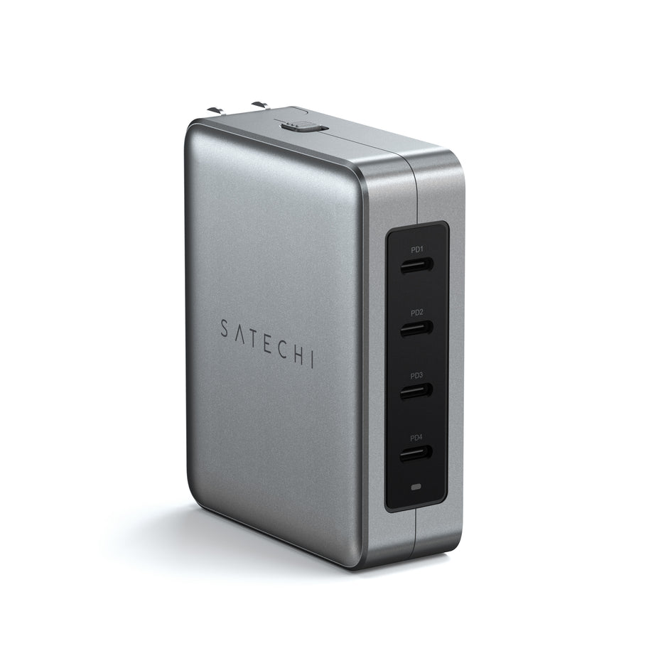 Travel зарядно Satechi, 4 порта, 145W, USB-C, сив