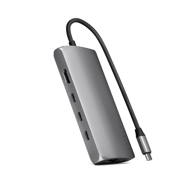 Satechi USB-C MultiPort Adapter 8K with Ethernet V3 - Space Gray