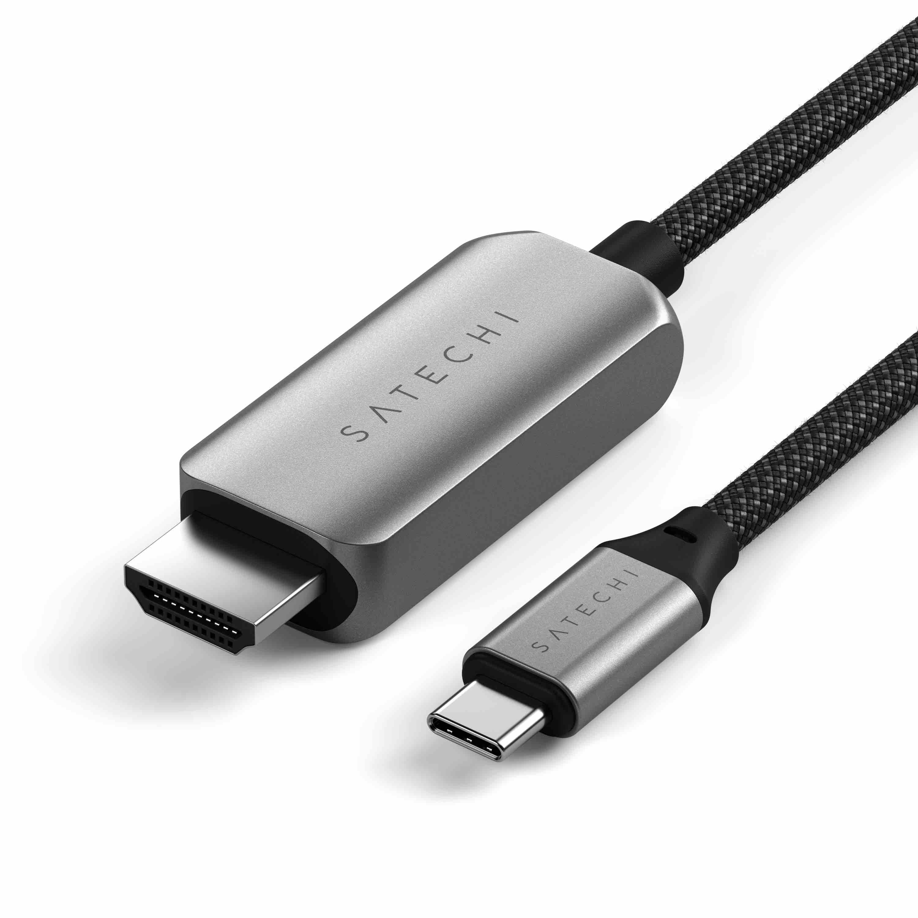 Кабел Satechi, USB-C/HDMI, сив