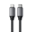 Кабел Satechi, USB-C/Lightning, 25 см, сив