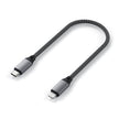 Кабел Satechi, USB-C/Lightning, 25 см, сив