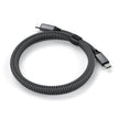 Кабел Satechi, USB-C/USB-C, плетен, 2 м, сив