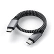 Кабел Satechi, USB-C/USB-C, 25 см, сив