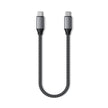 Кабел Satechi, USB-C/USB-C, 25 см, сив