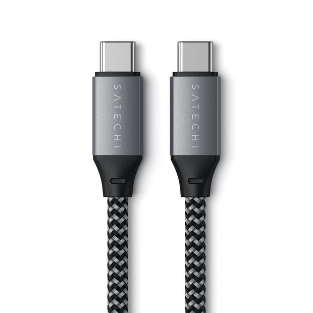 Кабел Satechi, USB-C/USB-C, 25 см, сив