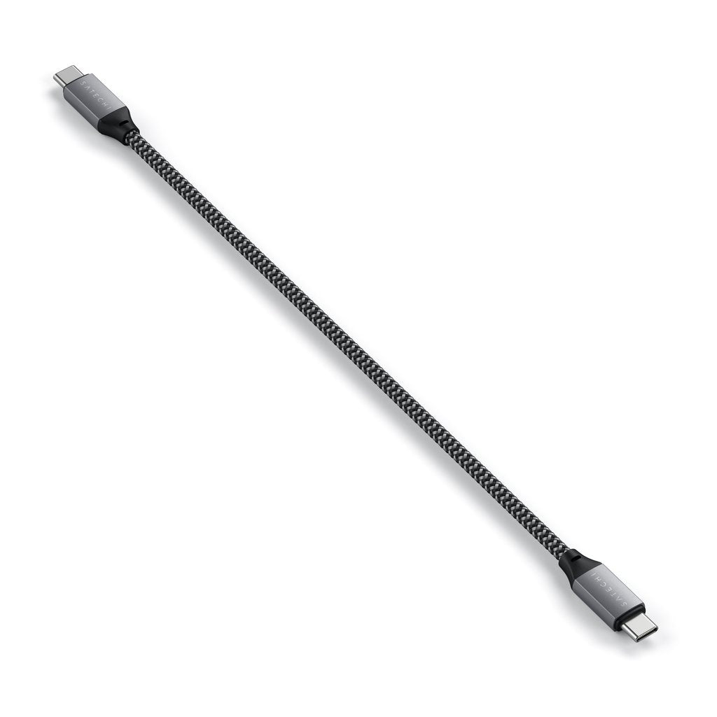 Кабел Satechi, USB-C/USB-C, 25 см, сив