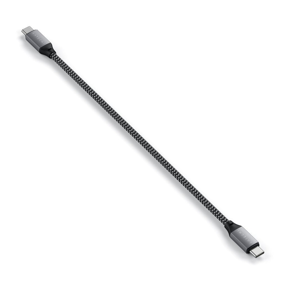 Кабел Satechi, USB-C/USB-C, 25 см, сив