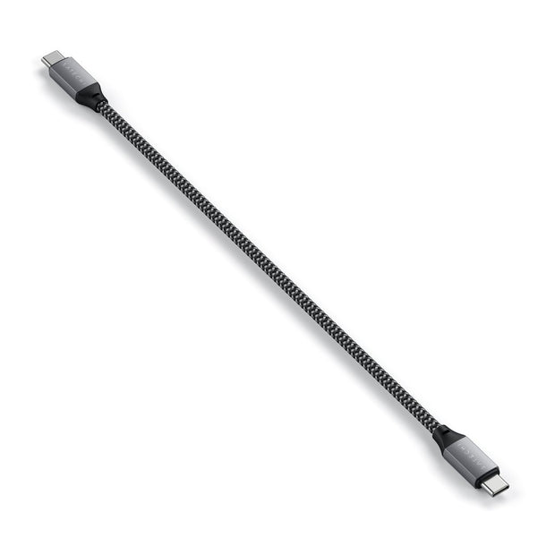 Кабел Satechi, USB-C/USB-C, 25 см, сив