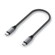 Кабел Satechi, USB-C/USB-C, 25 см, сив