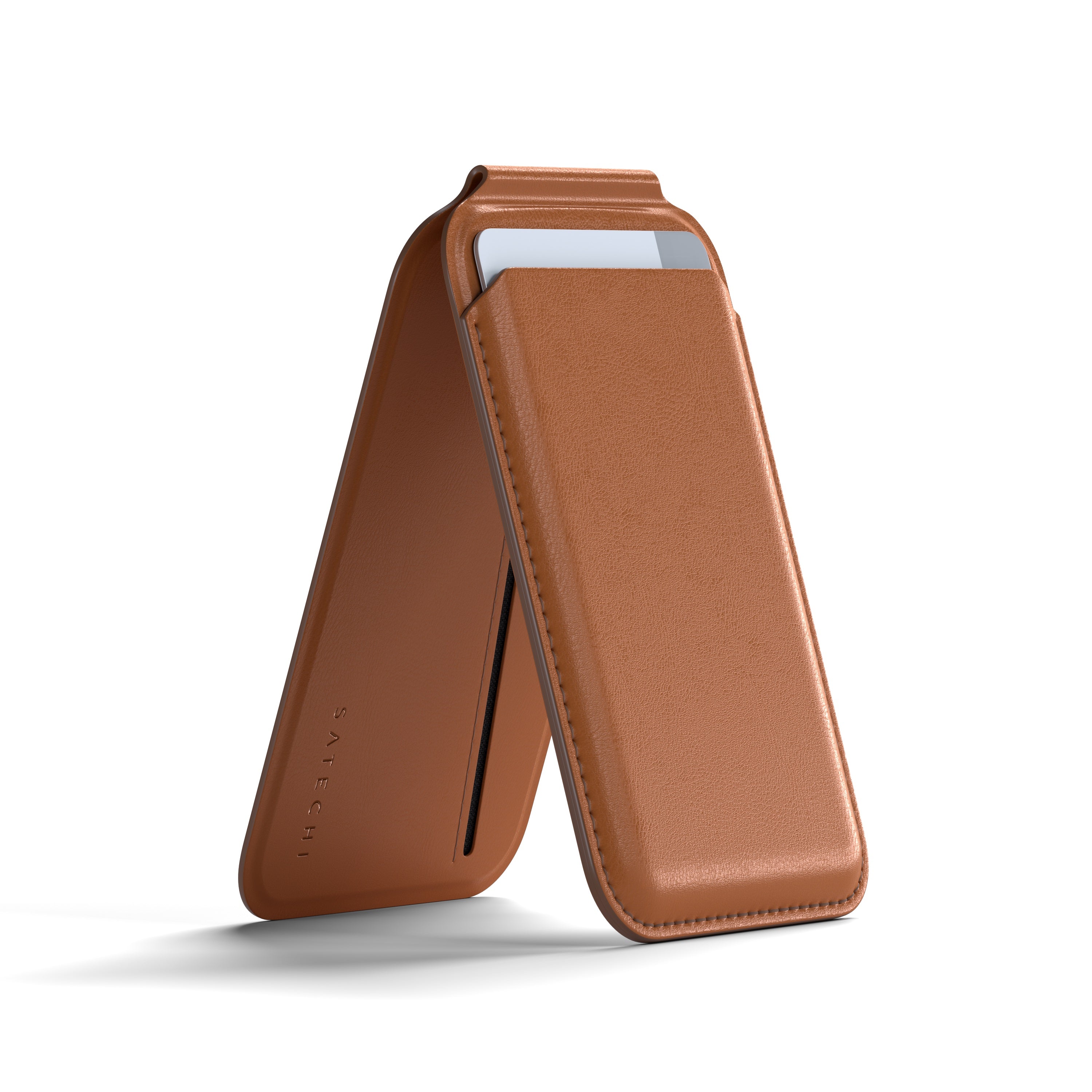 MagSafe портфейл с поставка Satechi - Brown