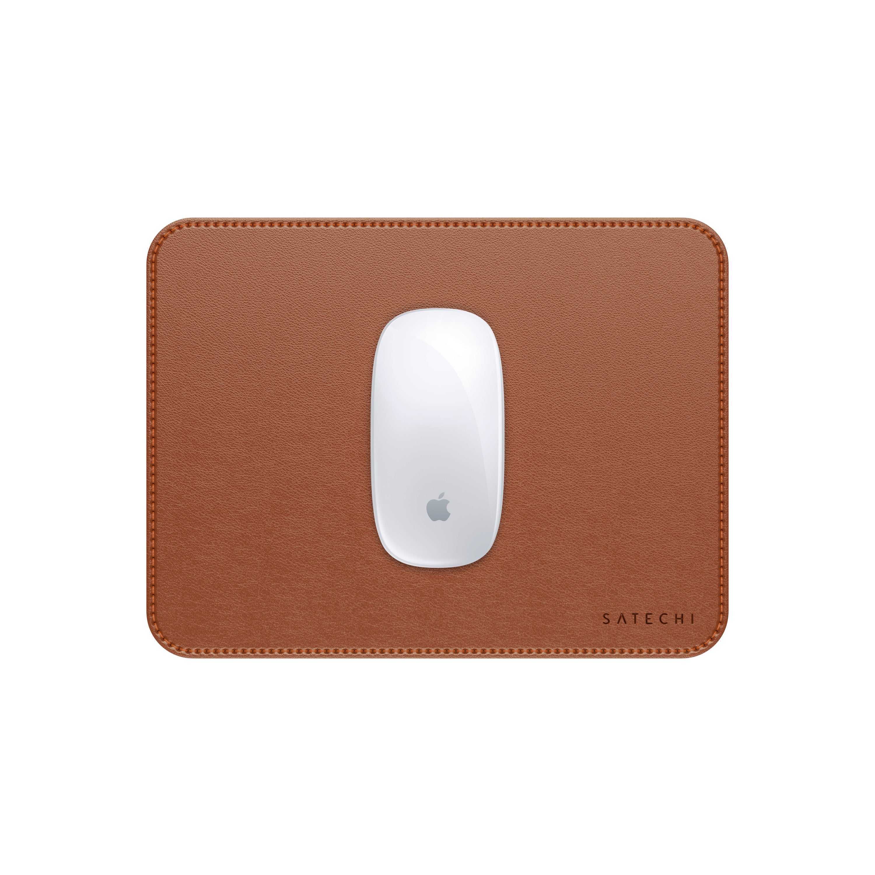Подложка за мишка Satechi Vegan-Leather Premium Mouse Pad - кафяв