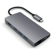 Satechi Aluminium Type-C Multi-Port Adapter (HDMI 4K, 3x USB 3.0, MicroSD, Ethernet V2) - Space Grey