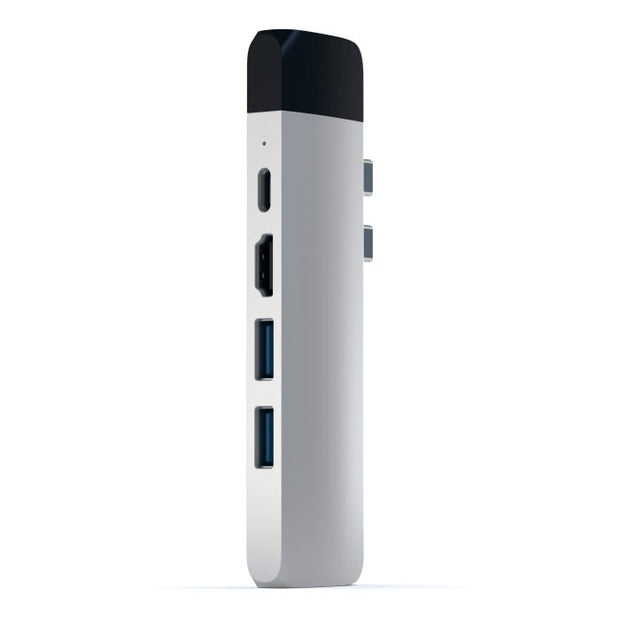 Satechi Aluminium Type-C PRO Hub (HDMI 4K, PassThroughCharging, 1x USB3.0, 1xSD, Ethernet) - Silver