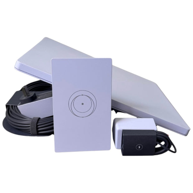 STARLINK Mini X Kit – сателитен интернет с Router Mini Wi-Fi 6 (бял/сив)