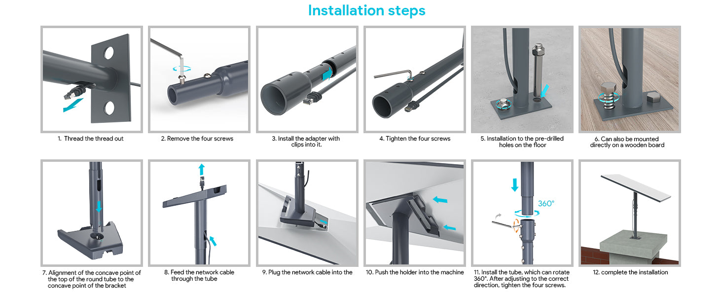 Стойка за покрив - Starlink Standard Pivot Mount за Gen 3 (V4)