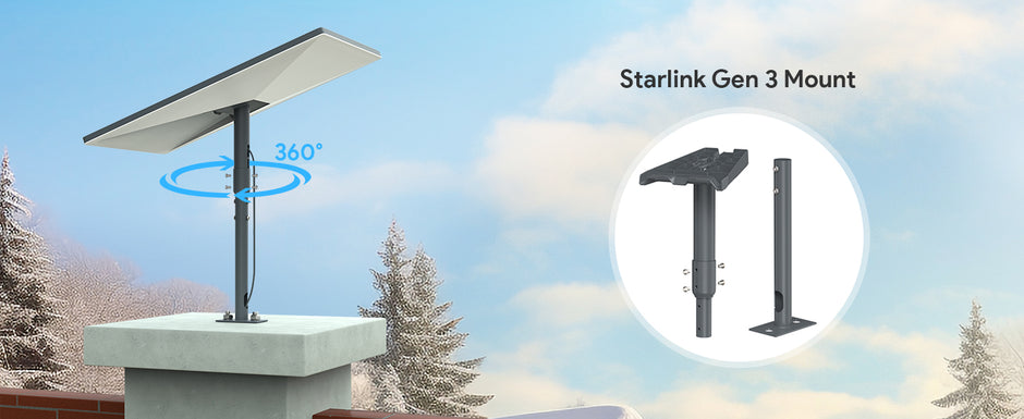 Стойка за покрив - Starlink Standard Pivot Mount за Gen 3 (V4)