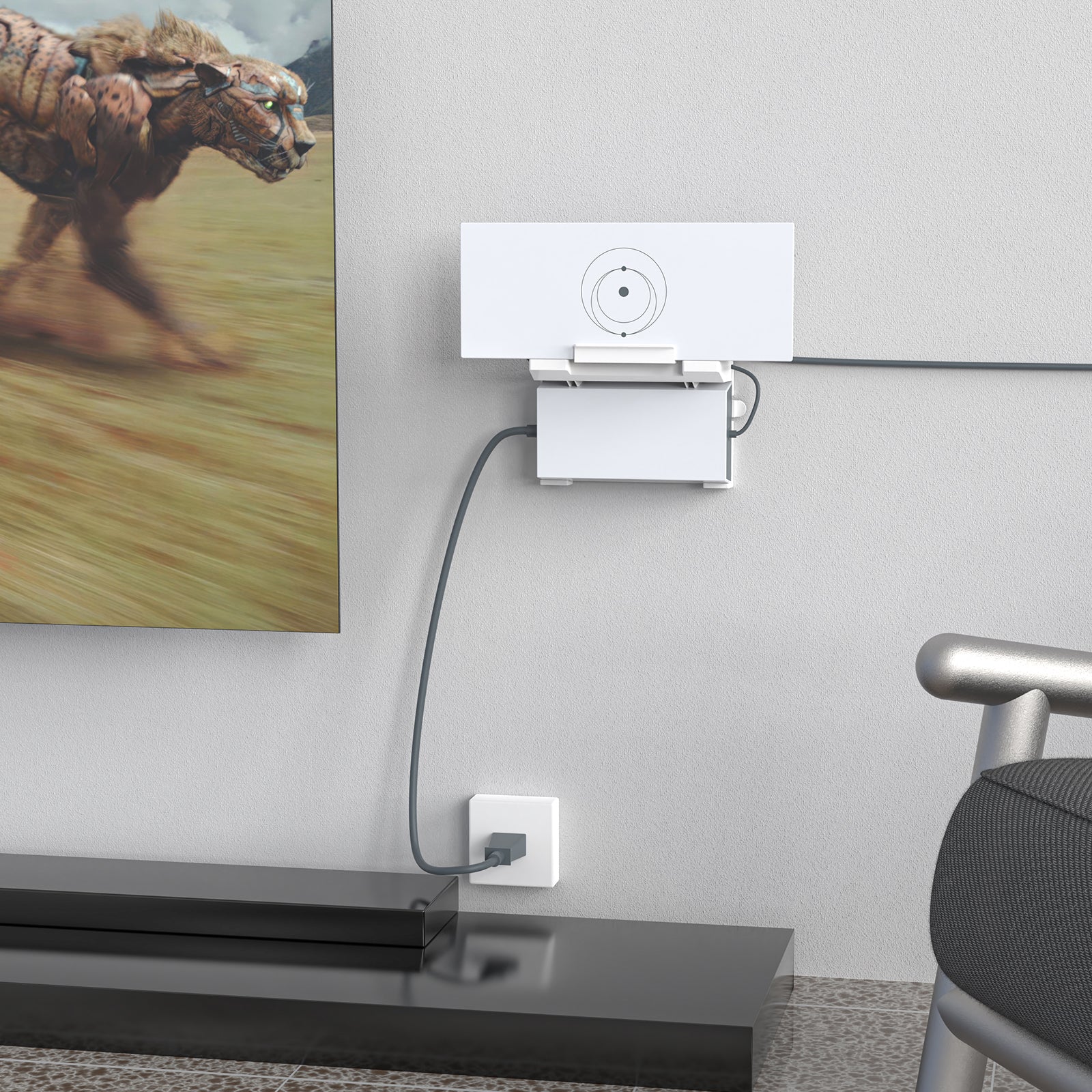 Стойка за Starlink Gen 3 Router и Power Supply – 2-в-1 стенен монтаж