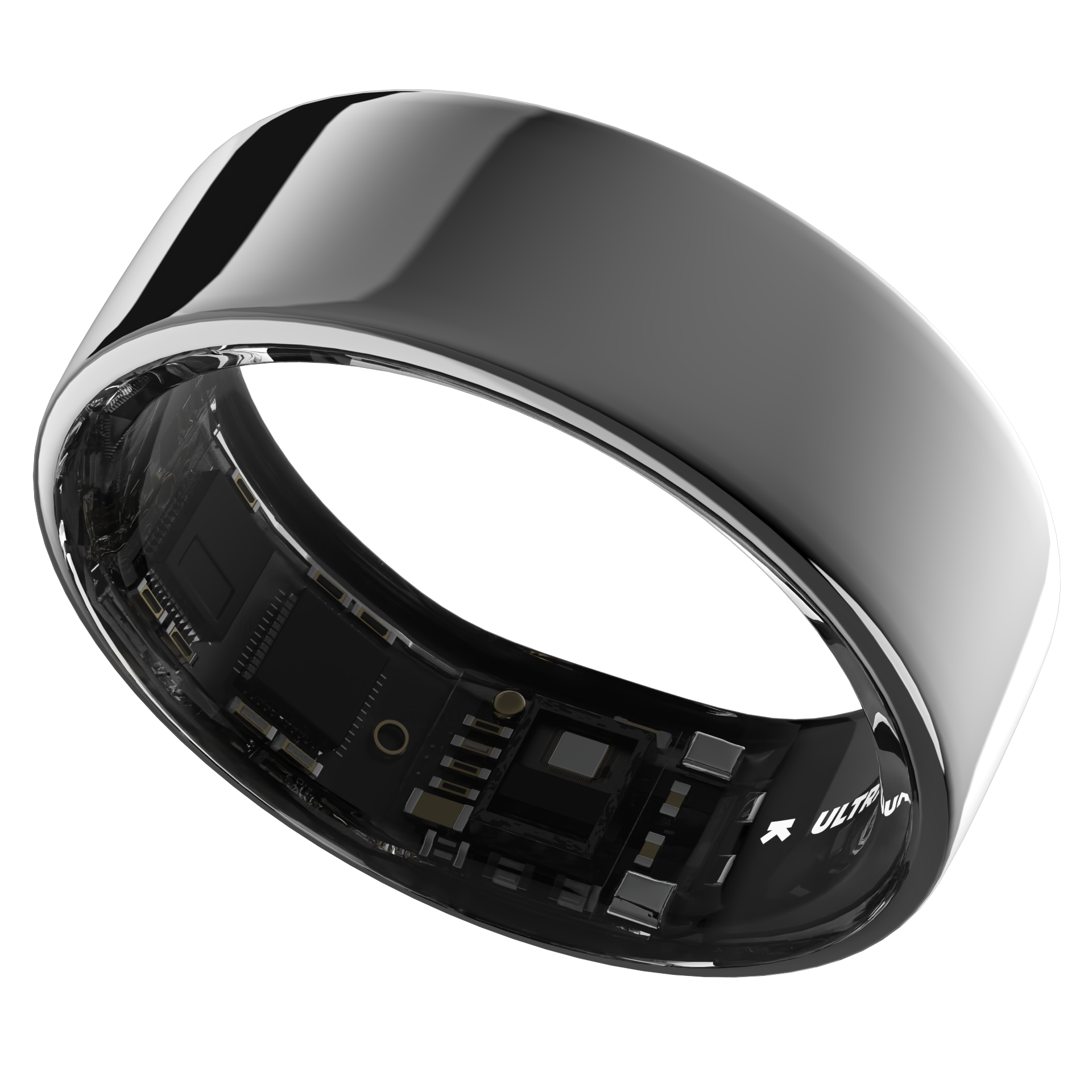 Ultrahuman Ring Air - Smart Ring, Charger, USB Cable / Size-08- Air Silver